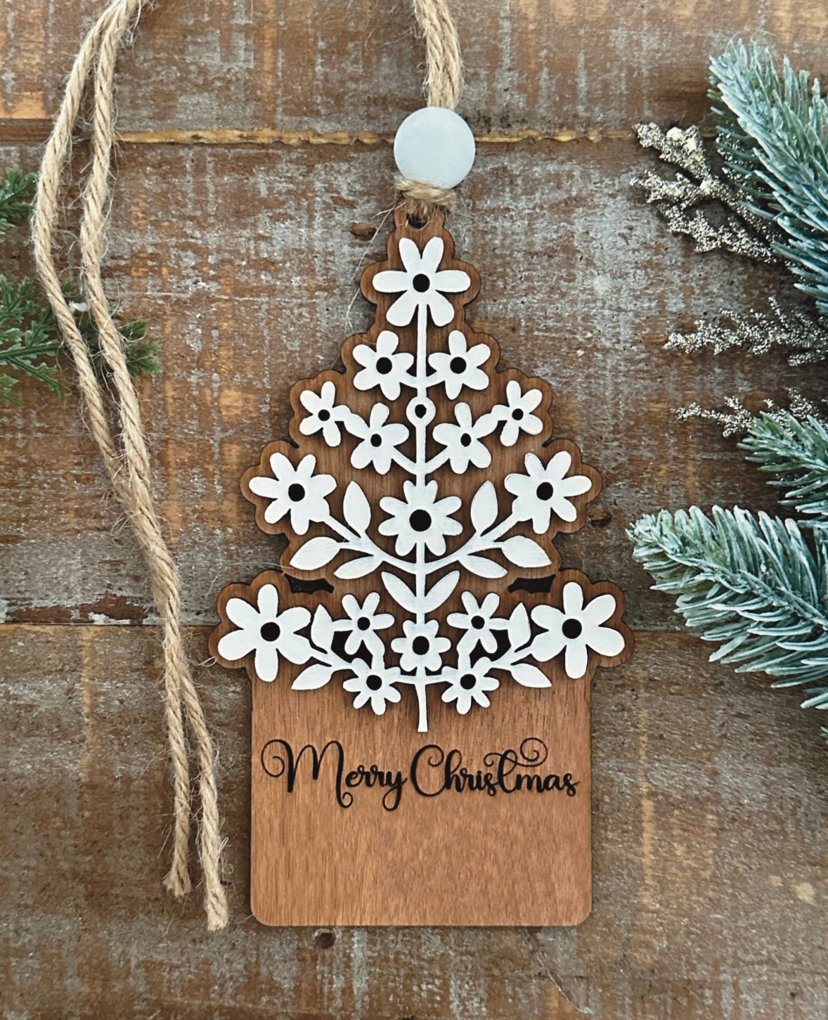 Layered Christmas Tree Ornaments