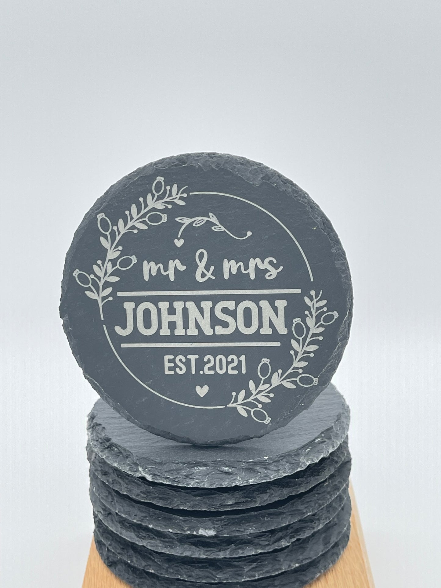 Engraved Slate Coaster