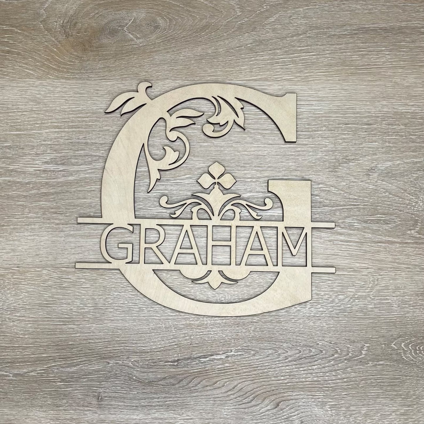 Personalized Wood Family Monogram