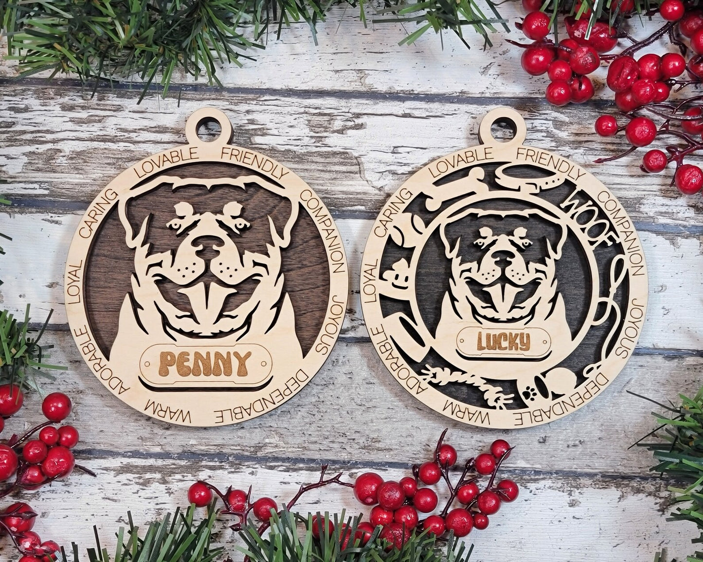 Personalized Dog Ornament