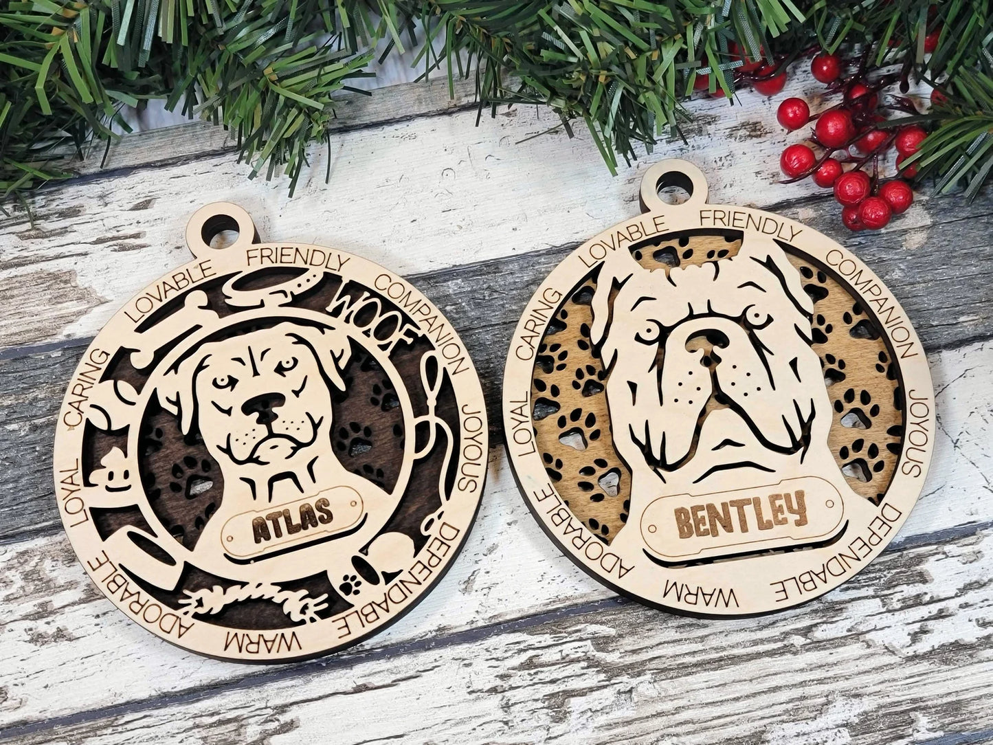 Personalized Dog Ornament